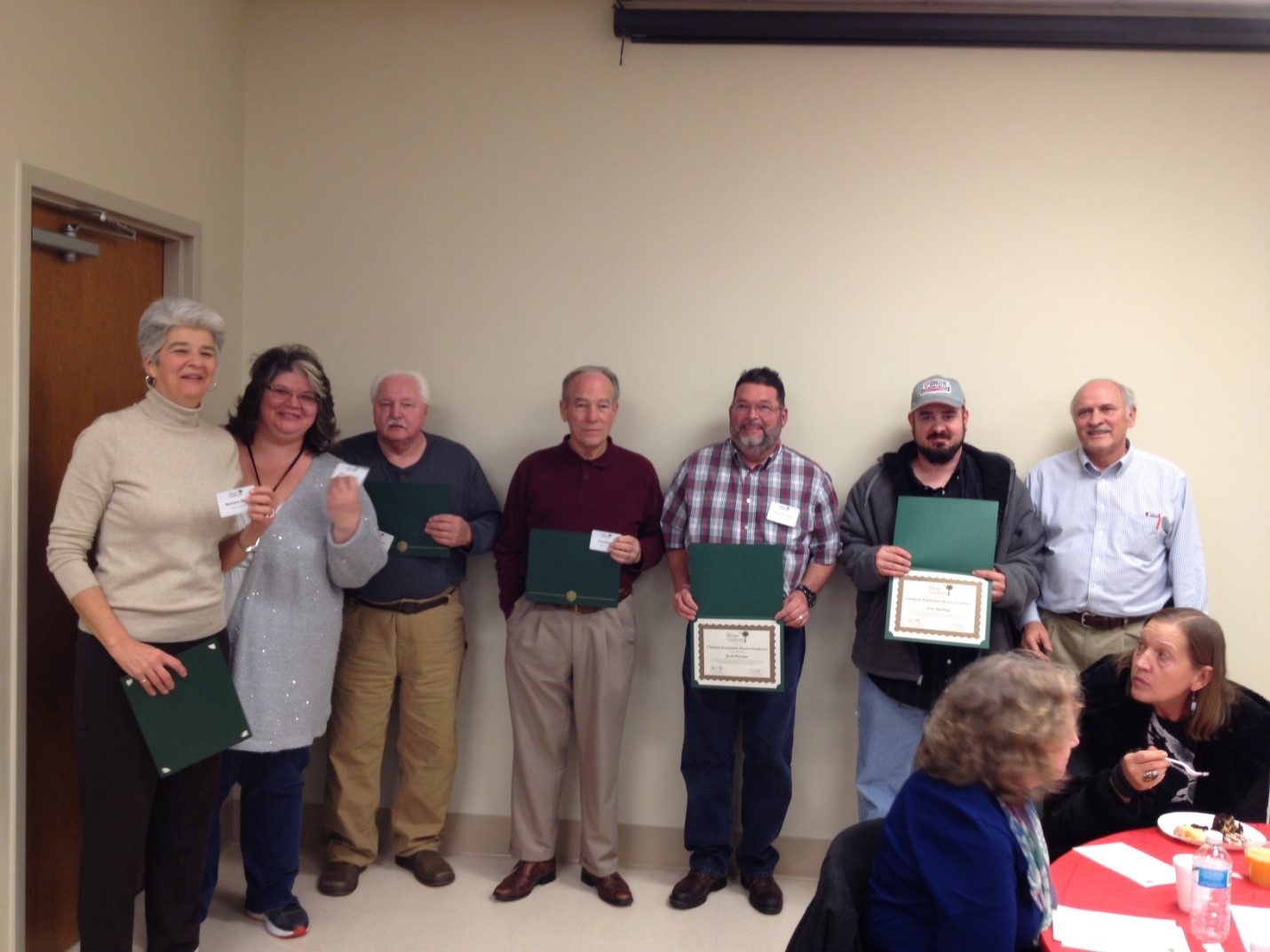 2016 Newly Certified Master Gardeners